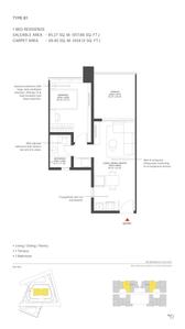 Image of 433 Sq.ft 1 BHK Apartment / Flat for sale in Sobha Strada, Sector 106, Gurgaon for Rs. 16200000