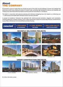 Image of 750 Sq.ft 3 BHK Apartment / Flat for sale in Conscient Habitat 102, Sector 102, Gurgaon for Rs. 8500000