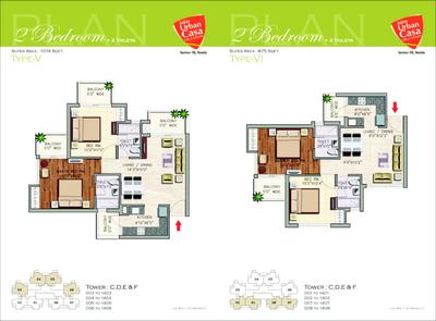 Image of 1300 Sq.ft 3 BHK Apartment / Flat for sale in Aditya Urban Casa, Sector 78, Noida for Rs. 16200000