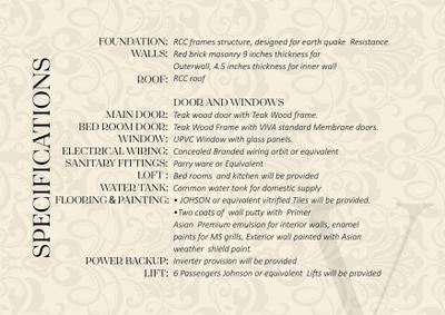 Image of 1100 Sq.ft 3 BHK Apartment / Flat for sale in Viva Vivify, Kodambakkam, Chennai for Rs. 24400000