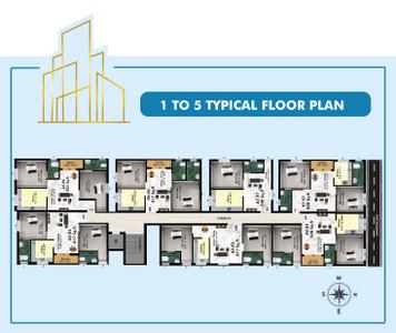 Image of 817 Sq.ft 2 BHK Apartment / Flat for sale in Traventure Elanza, Maduravoyal, Chennai for Rs. 6945000