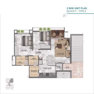 Image of 950 Sq.ft 3 BHK Apartment / Flat for sale in Nakshtra Samved Dreams, Sargasan, Gandhinagar for Rs. 8200000