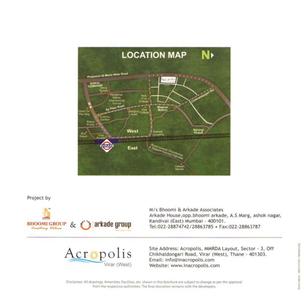 Image of 630 Sq.ft 1 BHK Apartment / Flat for sale in Bhoomi Acropolis 2, Virar West, Virar for Rs. 3500000