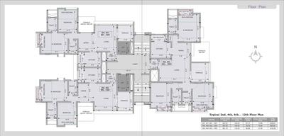 Image of 1128 Sq.ft 2 BHK Apartment / Flat for sale in J K Sahadeo Iris, Pashan, Pune for Rs. 9100000