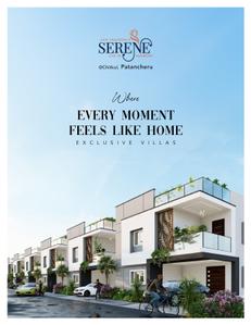 Image of 2400 Sq.ft 3 BHK Villa for sale in APR Praveens Serene, Chitkul-Patancheru, Sangareddy for Rs. 14500000