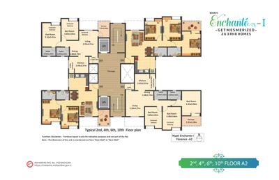 Image of 1200 Sq.ft 3 BHK Apartment / Flat for sale in Nyati Enchante, Wadgaon Sheri, Pune for Rs. 16000000