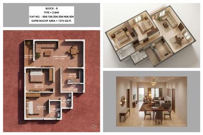 Image of 1500 Sq.ft 3 BHK Apartment / Flat for sale in Ganges Rashmi Delight, Hanspal, Bhubaneswar for Rs. 11088000