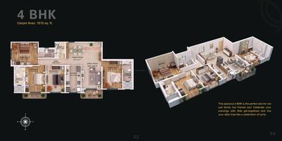 Image of 1800 Sq.ft 3 BHK Apartment / Flat for sale in DSD Aura, Borivali West, Mumbai for Rs. 45000000