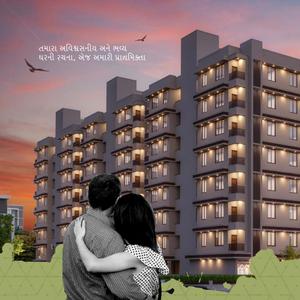 Image of 1143 Sq.ft 2 BHK Apartment / Flat for sale in Madhav Vrund, Nava Naroda, Ahmedabad for Rs. 4000000
