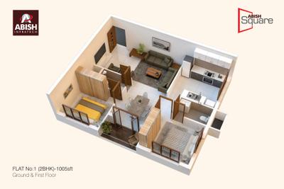 Image of 1158 Sq.ft 2 BHK Apartment / Flat for sale in Abish Square, Yeyyadi, Mangalore for Rs. 7800000
