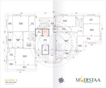 Image of 3006 Sq.ft 3 BHK Apartment / Flat for sale in Millionairee Modestaa, Bharthana, Surat for Rs. 19500000