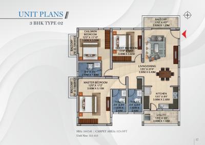 Image of 1307 Sq.ft 2 BHK Apartment / Flat for sale in Aryavaridhi AV Sunrise, Hoskote, Bengaluru for Rs. 9150000