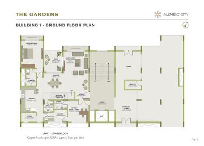 Image of 2900 Sq.ft 4 BHK Apartment / Flat for sale in Alembic The Gardens, Gorwa, Vadodara for Rs. 40500000