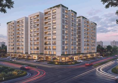 Image of 1890 Sq.ft 3 BHK Apartment / Flat for sale in Satyenza The Auralis, Ognaj, Ahmedabad for Rs. 7350000