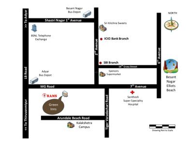 Image of 887 Sq.ft 2 BHK Apartment / Flat for sale in Rams Green Inns, Besant Nagar, Chennai for Rs. 14800000