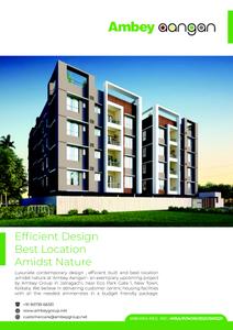 Image of 770 Sq.ft 2 BHK Apartment / Flat for sale in Aangan, New Town, Kolkata for Rs. 4500000