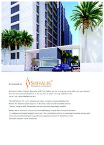 Image of 370 Sq.ft 1 BHK Apartment / Flat for sale in Shivalik Bandra North Gulmohar Avenue, Khar East, Mumbai for Rs. 10500000