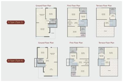 Image of 1700 Sq.ft 4 BHK Villa for sale in Sunrise Red Coral 52, Atladara, Vadodara for Rs. 11000000