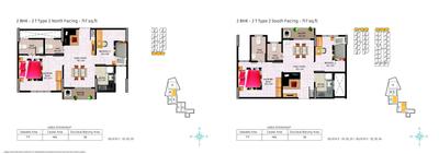 Image of 390 Sq.ft 1 BHK Apartment / Flat for sale in Jubliee Residences, Moolakazhani, Chennai for Rs. 2750000