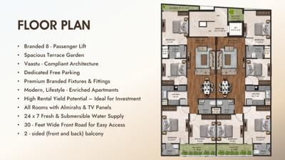 Image of 1500 Sq.ft 3 BHK Apartment / Flat for sale in Kalki Platinum Tower, Sector 104, Noida for Rs. 7451000