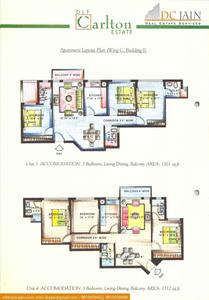 Image of 1300 Sq.ft 3 BHK Apartment / Flat for sale in DLF Carlton Estate, Sector 53, Gurgaon for Rs. 31500000
