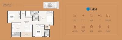 Image of 1845 Sq.ft 3 BHK Apartment / Flat for sale in Karm Exotica, Nikol, Ahmedabad for Rs. 6500000