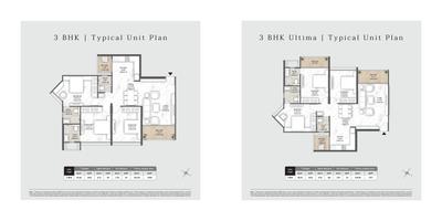 Image of 1550 Sq.ft 3 BHK Apartment / Flat for sale in Mantra Melange, Kharadi, Pune for Rs. 13500000