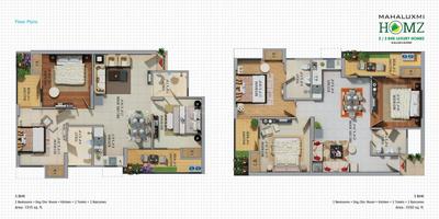 Image of 1300 Sq.ft 3 BHK Apartment / Flat for sale in Migsun Mahaluxmi Homz, Kaushambi, Ghaziabad for Rs. 9000000