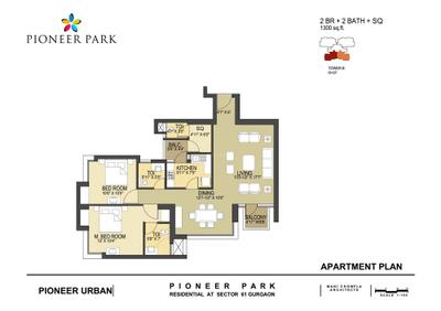 Image of 2590 Sq.ft 4 BHK Apartment / Flat for sale in Pioneer Park, Sector 61, Gurgaon for Rs. 49000000