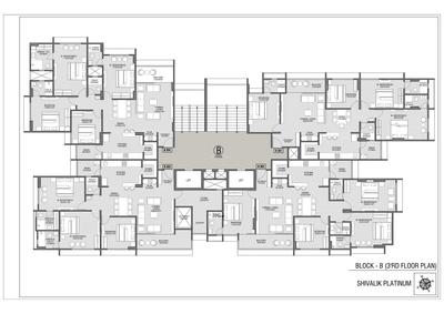 Image of 1885 Sq.ft 3 BHK Apartment / Flat for sale in Shivalik Platinum, Satellite, Ahmedabad for Rs. 15000000