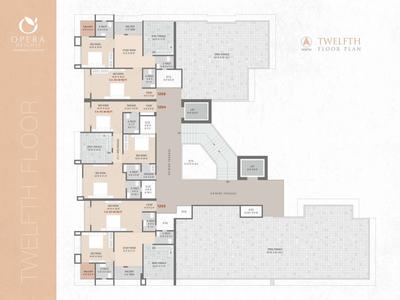 Image of 1189 Sq.ft 2 BHK Apartment / Flat for sale in Shree Opera Heights, Pal Gam, Surat for Rs. 4650000