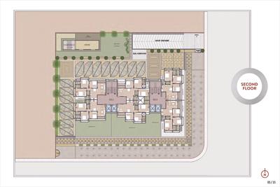 Image of 1830 Sq.ft 3 BHK Apartment / Flat for sale in Swastik Harvi Helios, Bopal, Ahmedabad for Rs. 8235000