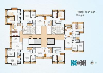 Image of 689 Sq.ft 2 BHK Apartment / Flat for sale in Raunak Residency, Thane West, Thane for Rs. 11500000