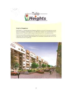 Image of 633 Sq.ft 2 BHK Apartment / Flat for sale in Soumya Tulip Heights, Kolar Road, Bhopal for Rs. 1400000