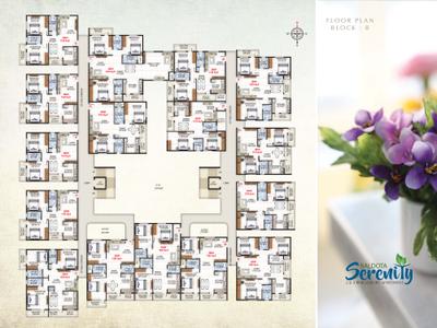 Image of 1185 Sq.ft 2 BHK Apartment / Flat for sale in Baldota Serenity, Choodasandra, Bengaluru for Rs. 8800000