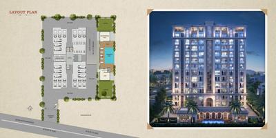 Image of 1360 Sq.ft 3 BHK Apartment / Flat for sale in Shree Red Coral Hamptons, New Gotri, Vadodara for Rs. 7500000