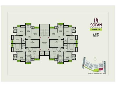 Image of 655 Sq.ft 2 BHK Apartment / Flat for sale in Sopan Heights, Dharam Nagar, Rajkot for Rs. 5252551