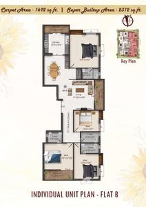 Image of 2312 Sq.ft 4 BHK Apartment / Flat for sale in Sree Sai Altis, Manapakkam, Chennai for Rs. 26600000