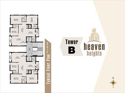 Image of 963 Sq.ft 3 BHK Apartment / Flat for sale in Balaji Heaven Heights, Mota Mava, Rajkot for Rs. 7300000