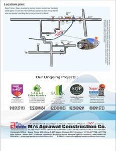 Image of 1400 Sq.ft 3 BHK Apartment / Flat for sale in Agrawal Agrawal Sagar Premium Towers, Kolar Road, Bhopal for Rs. 5000000