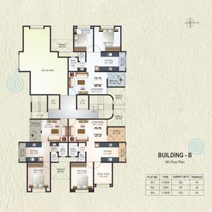 Image of 610 Sq.ft 1 BHK Apartment / Flat for sale in Mont Vert Blue Bells, Pashan, Pune for Rs. 5500000