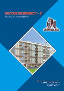 Image of 1505 Sq.ft 3 BHK Apartment / Flat for sale in Satyam Residency 2, Mansarovar, Jaipur for Rs. 9000000