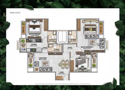 Image of 702 Sq.ft 2 BHK Apartment / Flat for sale in Oyster Nature Vista Building 2, Dwarli Gaon, Kalyan for Rs. 5500000