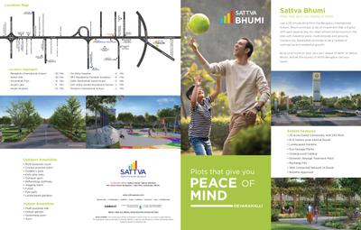 Image of 1200 Sq.ft Residential Plot / Land for sale in Sattva Bhoomi, Vijayapura, Bengaluru for Rs. 9338000