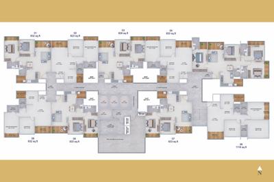 Image of 1082 Sq.ft 2 BHK Apartment / Flat for sale in SK Fortune Towers, Hadapsar, Pune for Rs. 9999000