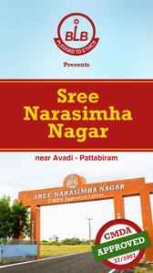 Image of 1200 Sq.ft Residential Plot / Land for sale in BLB Sree Narasimha Nagar, Pattabiram, Chennai for Rs. 2398800
