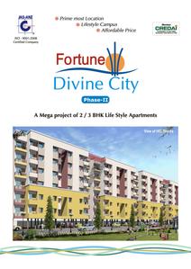 Image of 1139 Sq.ft 3 BHK Apartment / Flat for sale in Fortune Divine City Phase II, Misrod, Bhopal for Rs. 4400000