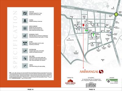 Image of 1170 Sq.ft 2 BHK Apartment / Flat for sale in Shree Umiya Amimangal 5, Chandkheda, Ahmedabad for Rs. 4600000