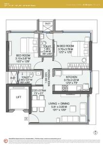 Image of 781 Sq.ft 2 BHK Apartment / Flat for sale in Wadhwa Pristine, Matunga West, Mumbai for Rs. 47500000