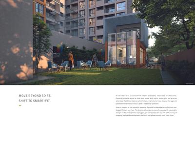 Image of 1101 Sq.ft 2 BHK Apartment / Flat for sale in Pyramid Parkland, Bhukum, Pune for Rs. 5500000